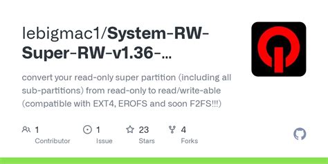 rw_lib android|[GUIDE] How to make your System RW / Super R/W read/write.